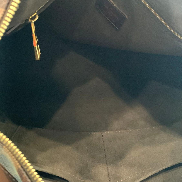 LOUIS VUITTON Portobello PM Damier Ebene Shoulder Bag Brown