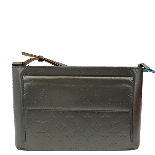 LOUIS VUITTON Alston Monogram Mat Shoulder Bag Black