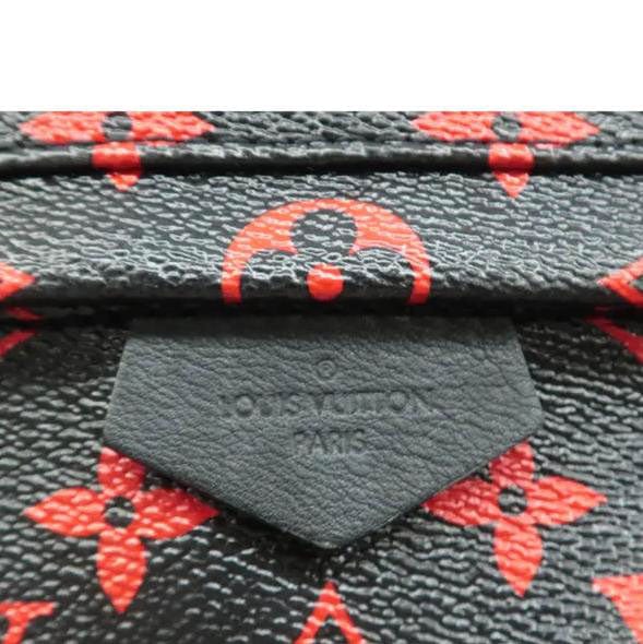 Louis Vuitton Palm Springs PM Monogram Infrarouge Backpack Black