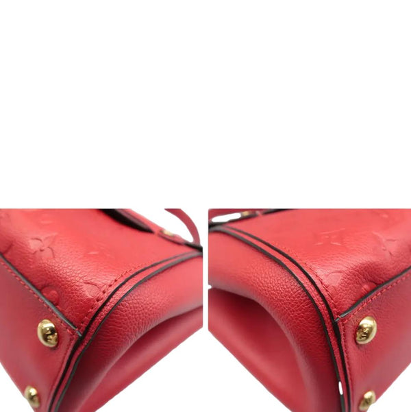 LOUIS VUITTON Trocadero Monogram Shoulder Bag Cerise right corner side