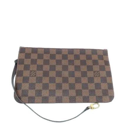LOUIS VUITTON Neverfull MM Damier Ebene Shoulder Bag Rose ballerine