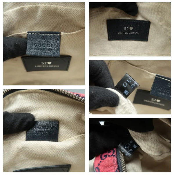 GUCCI GG Marmont Small Monogram Embroidered Diagonal Chain Shoulder Bag Red 447632