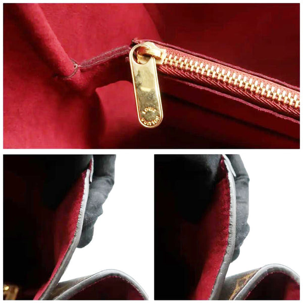 LOUIS VUITTON Kimono MM Monogram Canvas Shoulder Bag Red