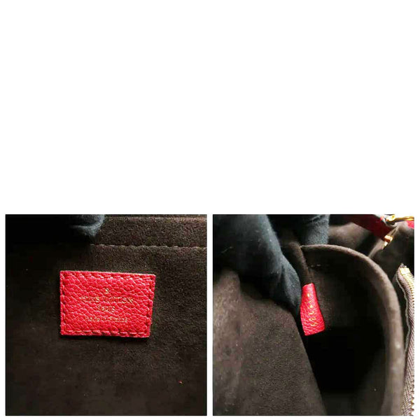 LOUIS VUITTON Trocadero Monogram Empreinte Shoulder Bag Cerise