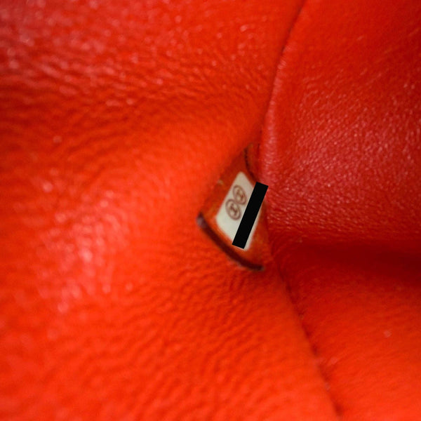 CHANEL Classic Double Flap Medium Leather Shoulder Bag Red