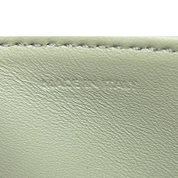 CELINE Teen Triomphe Leather Shoulder Bag Almond Green