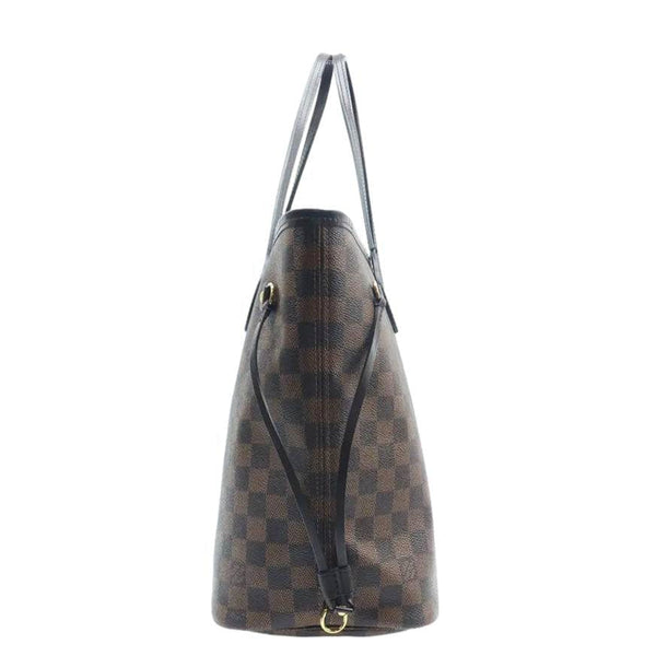 LOUIS VUITTON Neverfull MM Damier Ebene Shoulder Bag Rose ballerine