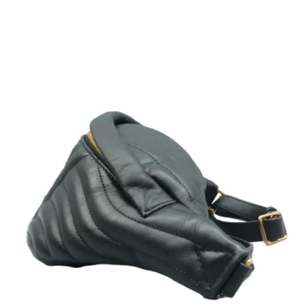 LOUIS VUITTON New Wave Bumbag Black left side look