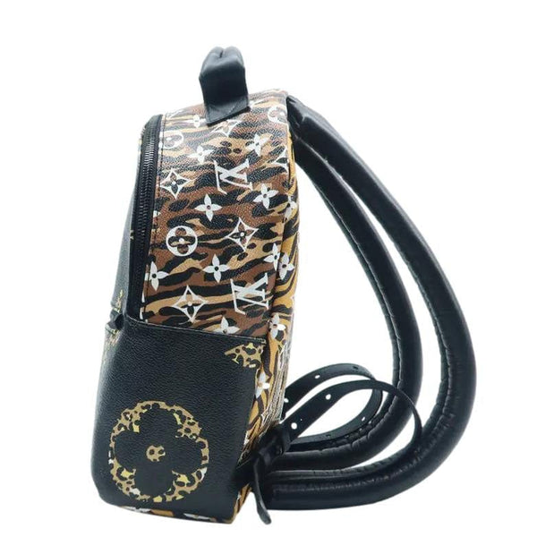 LOUIS VUITTON Palm Springs Jungle PM Monogram Giant Backpack Black