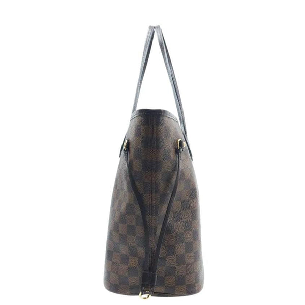 LOUIS VUITTON Neverfull MM Damier Ebene Shoulder Bag Rose ballerine