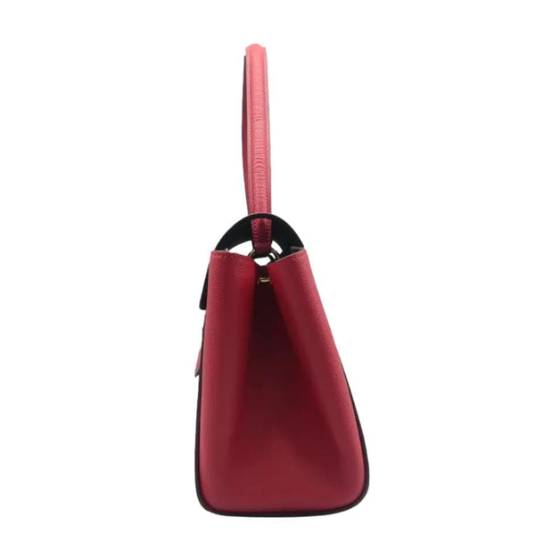 LOUIS VUITTON Trocadero Monogram Shoulder Bag Cerise left sode