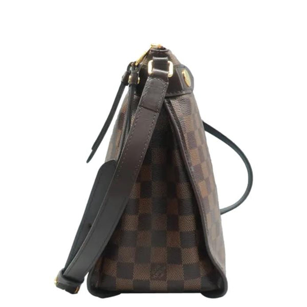LOUIS VUITTON Duomo Damier Crossbody Bag Brown left side