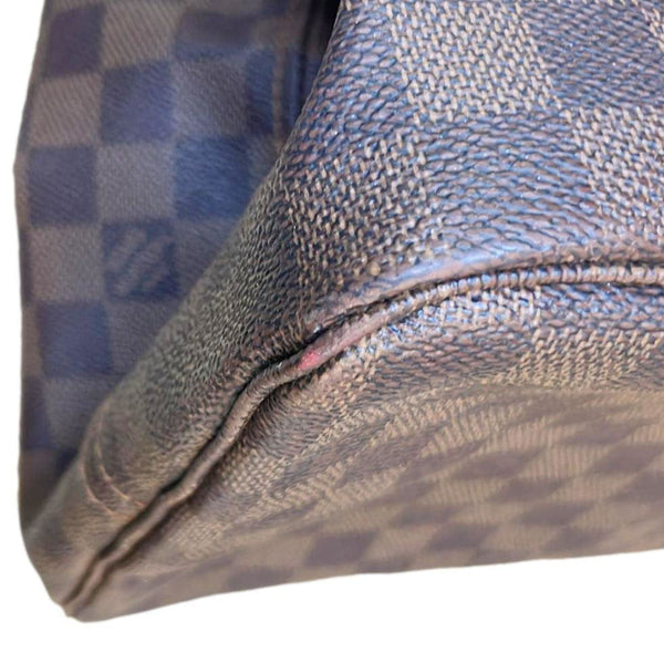 LOUIS VUITTON Neverfull GM Damier Ebene Tote Bag Brown