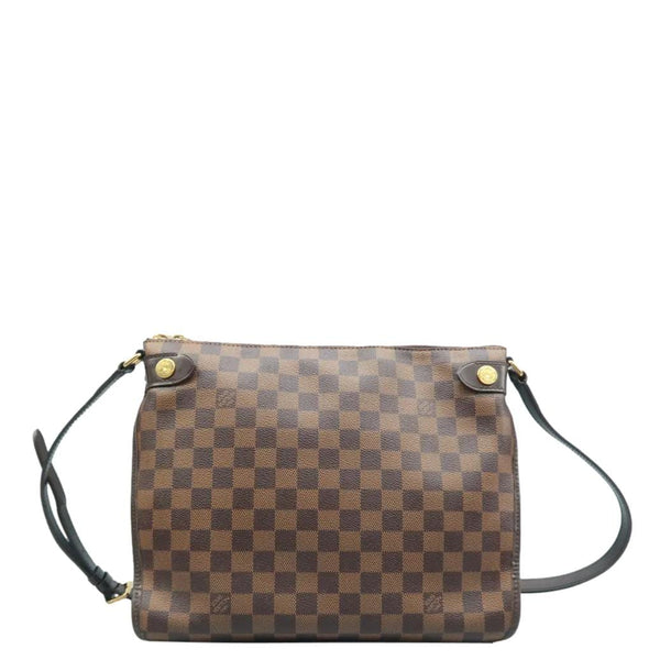 LOUIS VUITTON Duomo Damier Crossbody Bag Brown front side