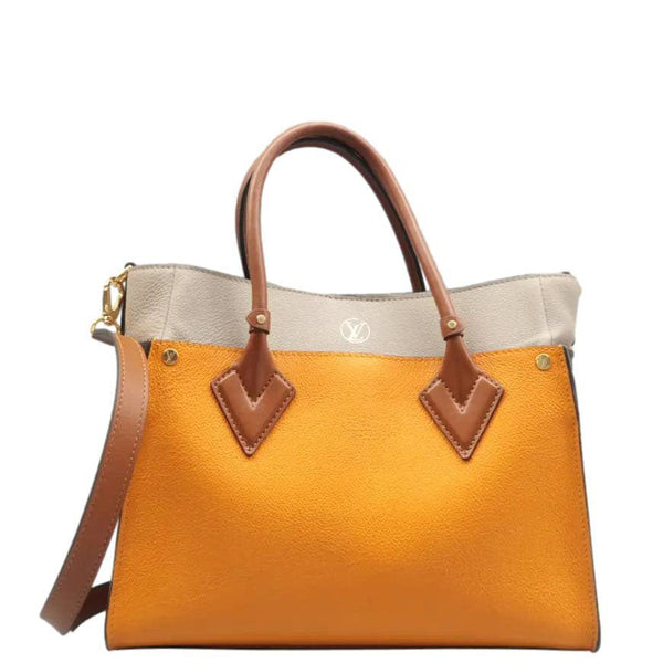 Louis Vuitton On My Side MM Monogram Canvas Shoulder Bag Orange