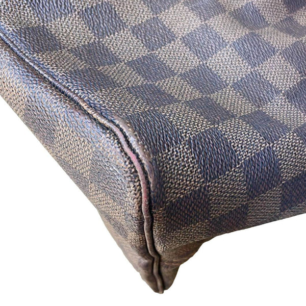 LOUIS VUITTON Neverfull GM Damier Ebene Tote Bag Brown