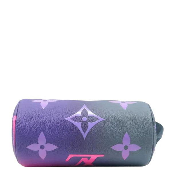 LOUIS VUITTON Papillon BB Spring In The City Monogram Giant Shoulder Bag Midnight Fuchsia