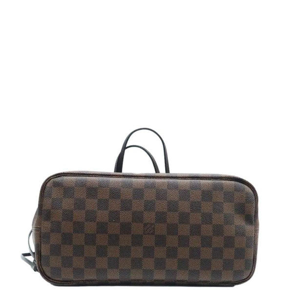 LOUIS VUITTON Neverfull MM Damier Ebene Shoulder Bag Rose ballerine