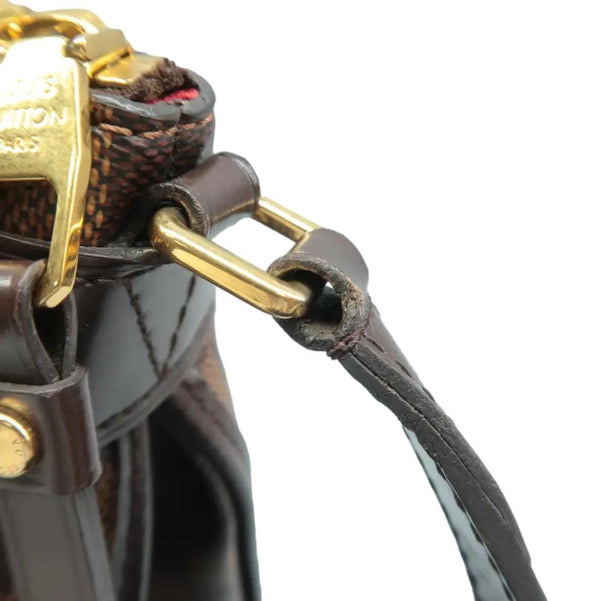 LOUIS VUITTON Duomo Damier Crossbody Bag Brown strap