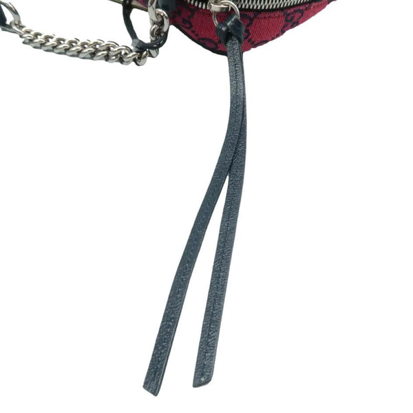 GUCCI GG Marmont Small Monogram Shoulder Bag Red strap look