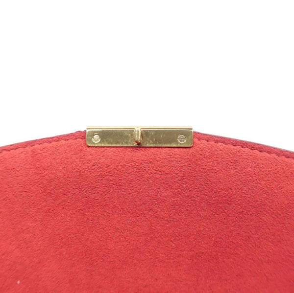 LOUIS VUITTON Damier Ebene Clutch Shoulder Bag Brown look