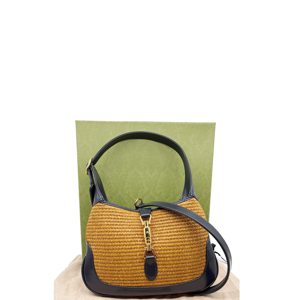 Gucci Straw Lux Jackie 1961 Shoulder Bag 636706