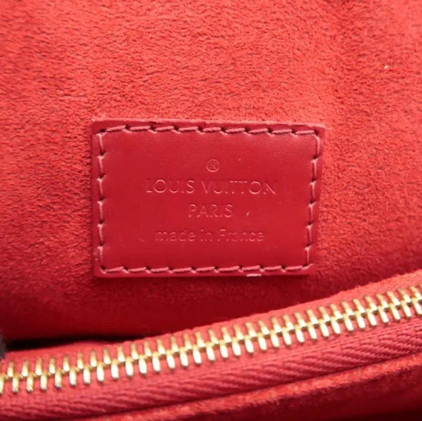 LOUIS VUITTON Damier Ebene Clutch Shoulder Bag Brown tag look