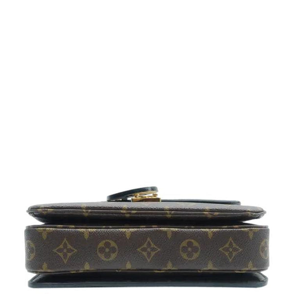 LOUIS VUITTON Braided Metis Pochette Monogram Canvas Crossbody Bag Brown
