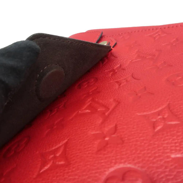 LOUIS VUITTON Trocadero Monogram Empreinte Shoulder Bag Cerise