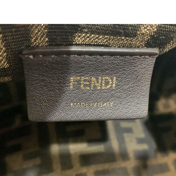 FENDI First Medium Leather Shoulder Bag Dark Brown