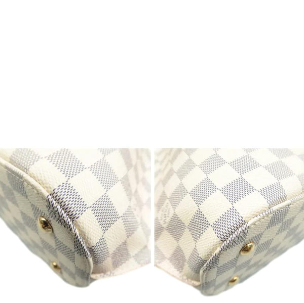 LOUIS VUITTON Girolata Damier Azur Shoulder Bag White