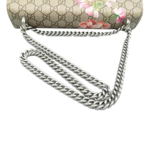 GUCCI Dionysus Medium Blooms Shoulder Bag Beige full chain lookGUCCI Dionysus Medium Blooms Shoulder Bag Beige front sideGUCCI Dionysus Medium Blooms Shoulder Bag Beige chain look