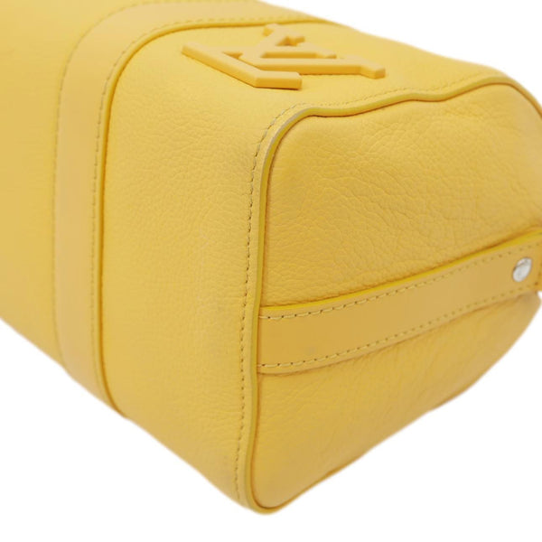 LOUIS VUITTON City Keepall 2Way Aerogram Leather Crossbody Bag Mustard