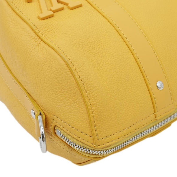 LOUIS VUITTON City Keepall 2Way Aerogram Leather Crossbody Bag Mustard