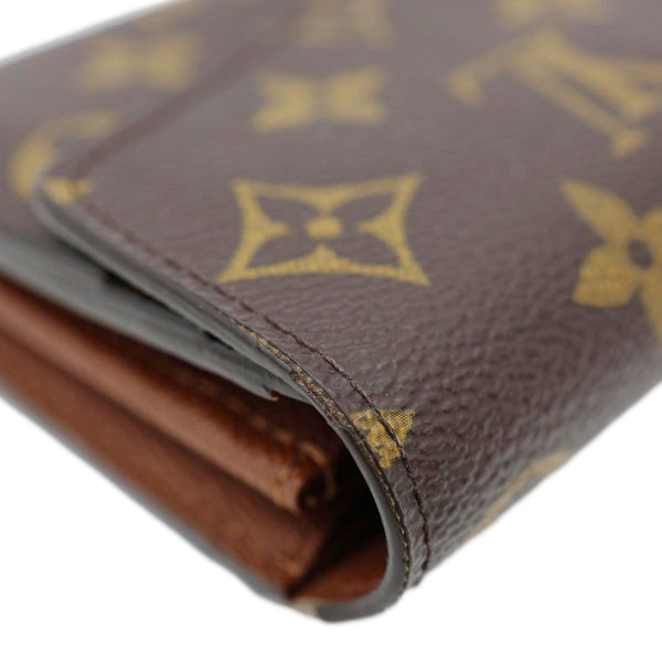 LOUIS VUITTON Sarah Monogram Canvas Wallet Brown