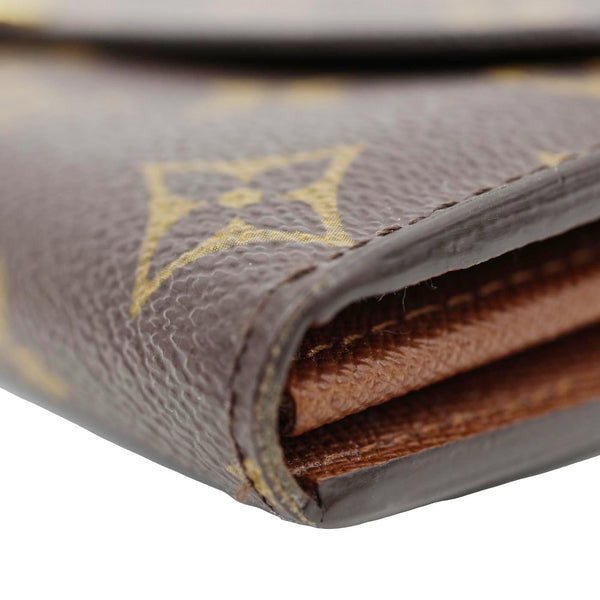 LOUIS VUITTON Sarah Monogram Canvas Wallet Brown