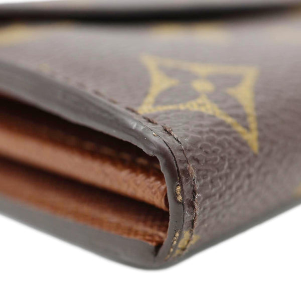 LOUIS VUITTON Sarah Monogram Canvas Wallet Brown