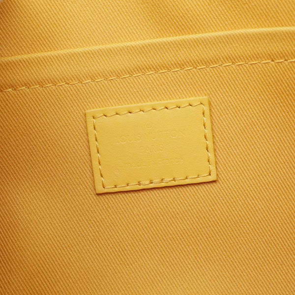 LOUIS VUITTON City Keepall 2Way Aerogram Leather Crossbody Bag Mustard