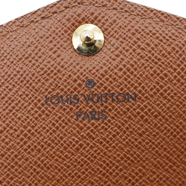 LOUIS VUITTON Sarah Monogram Canvas Wallet Brown