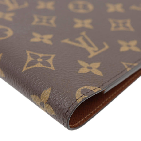 LOUIS VUITTON Desk Agenda Monogram Canvas Planner Cover Brown