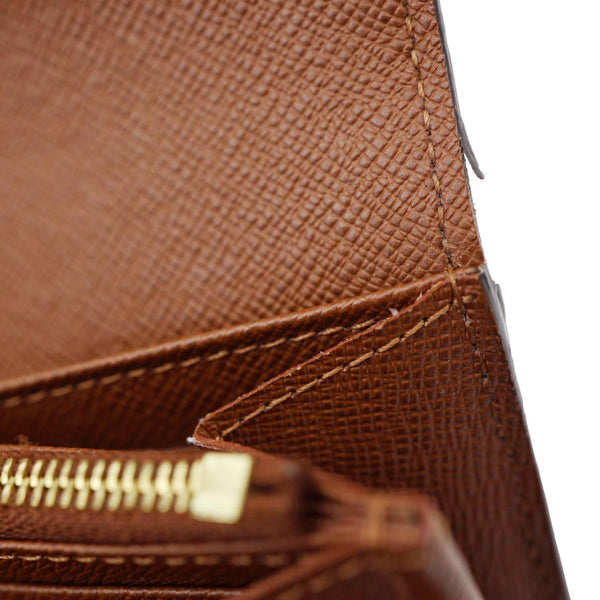 LOUIS VUITTON Sarah Monogram Canvas Wallet Brown