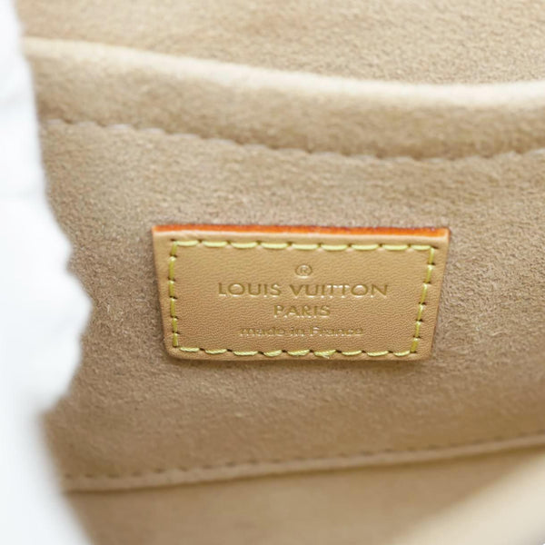 LOUIS VUITTON Locky BB Monogram Shearling Crossbody Bag Beige