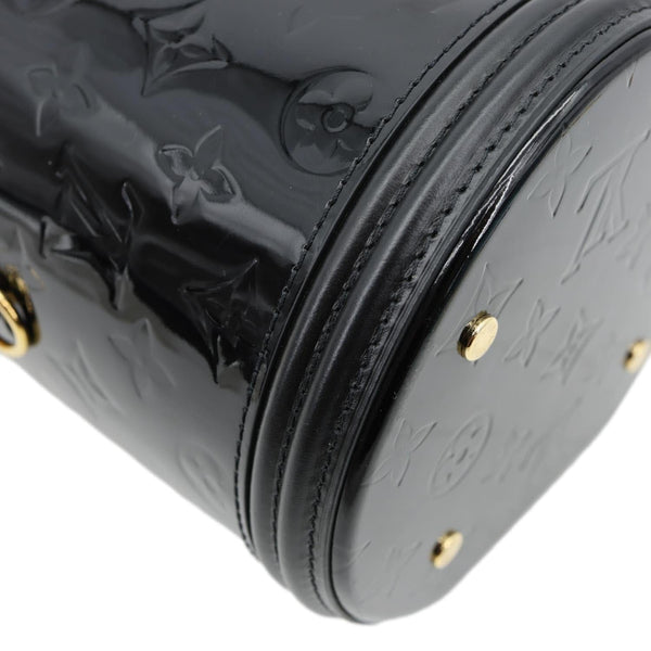 LOUIS VUITTON Cannes Magnetique Monogram Vernis Shoulder Bag Black