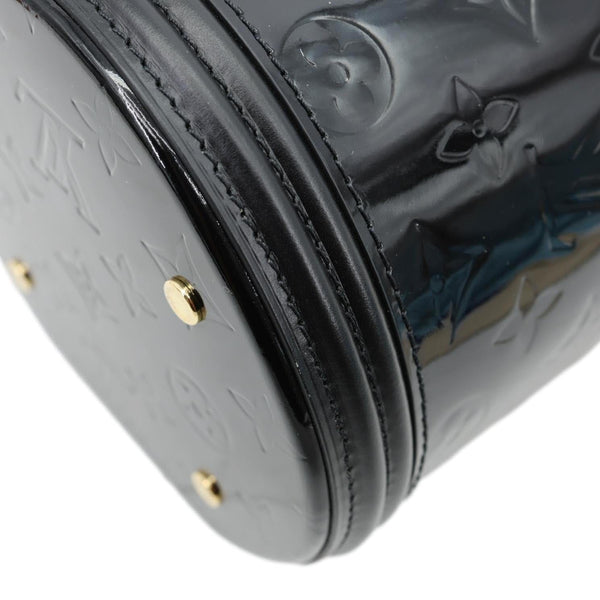 LOUIS VUITTON Cannes Magnetique Monogram Vernis Shoulder Bag Black