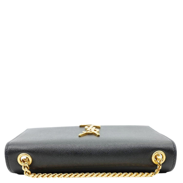 YVES SAINT LAURENT Kate Small Grain De Poudre Leather Crossbody Bag Black