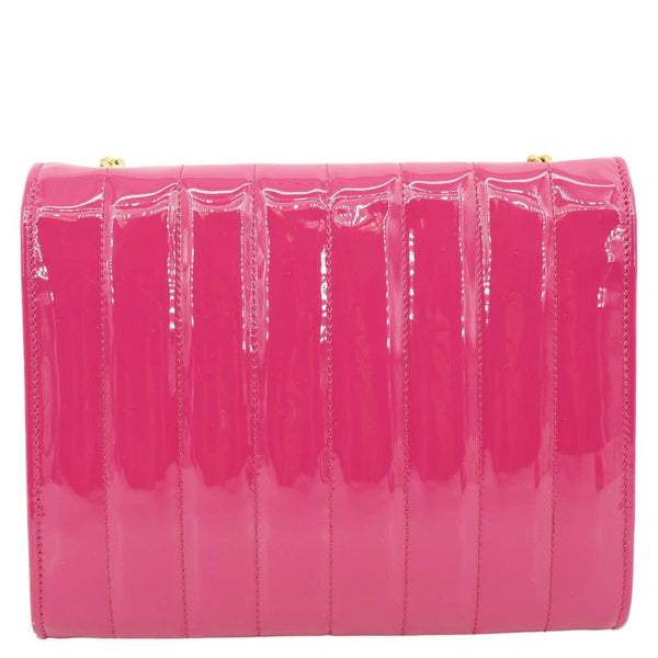 YVES SAINT LAURENT Vicky Patent Leather Crossbody Bag Pink