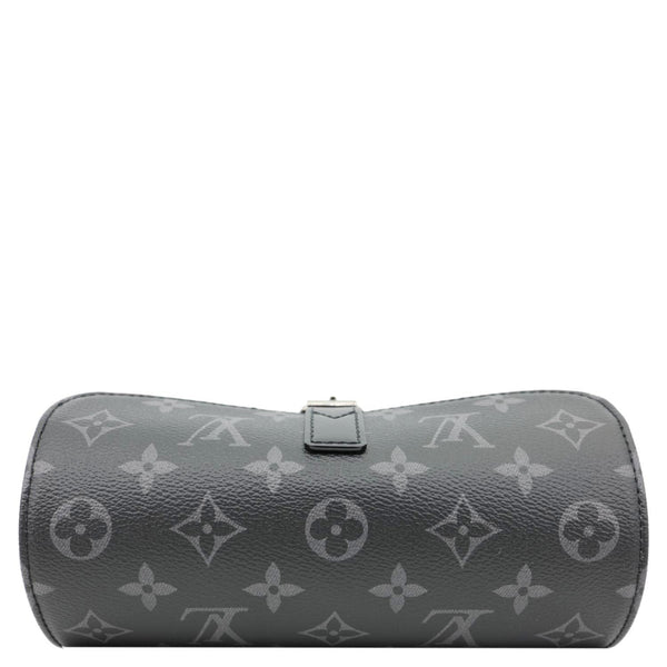LOUIS VUITTON 3 Watch Case Monogram Eclipse Pouch Black