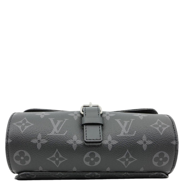 LOUIS VUITTON 3 Watch Case Monogram Eclipse Pouch Black