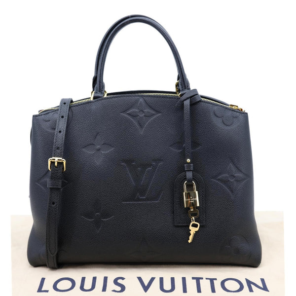 LOUIS VUITTON Grand Palais MM Monogram Empreinte Leather Shoulder Bag Black