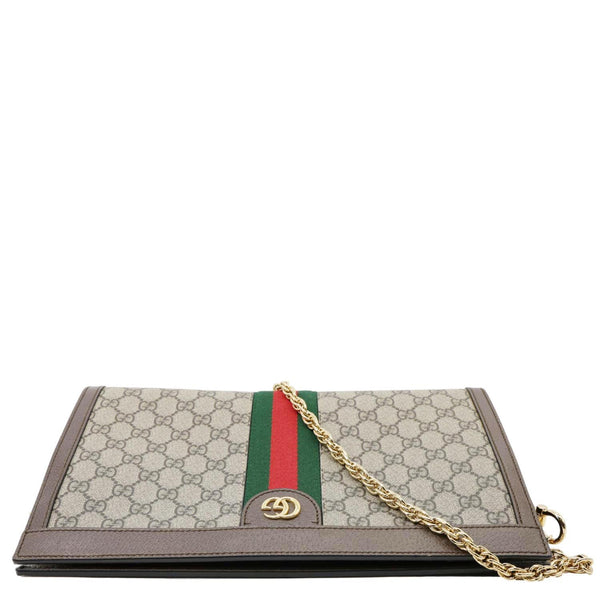 GUCCI Ophidia Medium GG Supreme Canvas Shoulder Bag Beige 503876